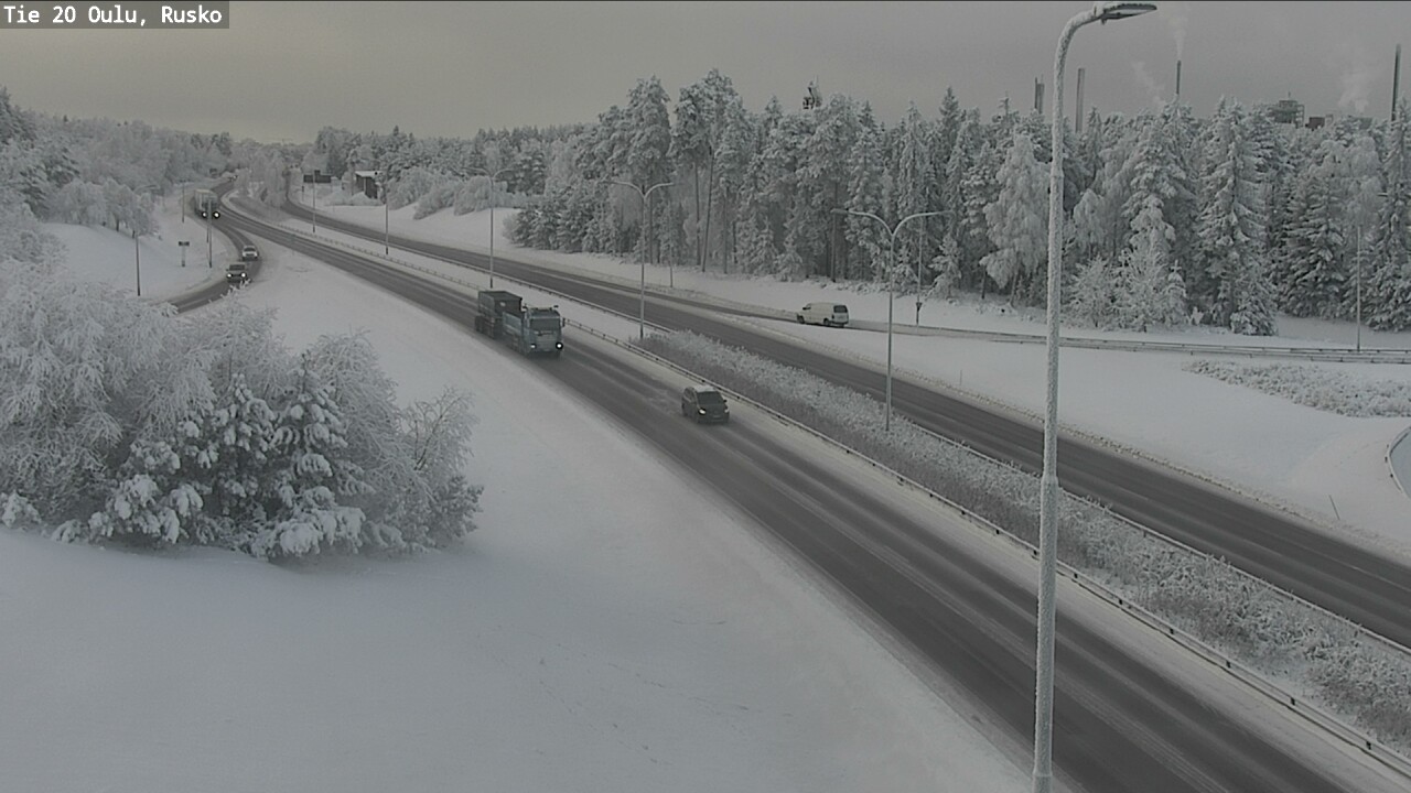 Weather Camera Image Road 20 Oulu, Rusko, Oulu, Pohjois-Pohjanmaa