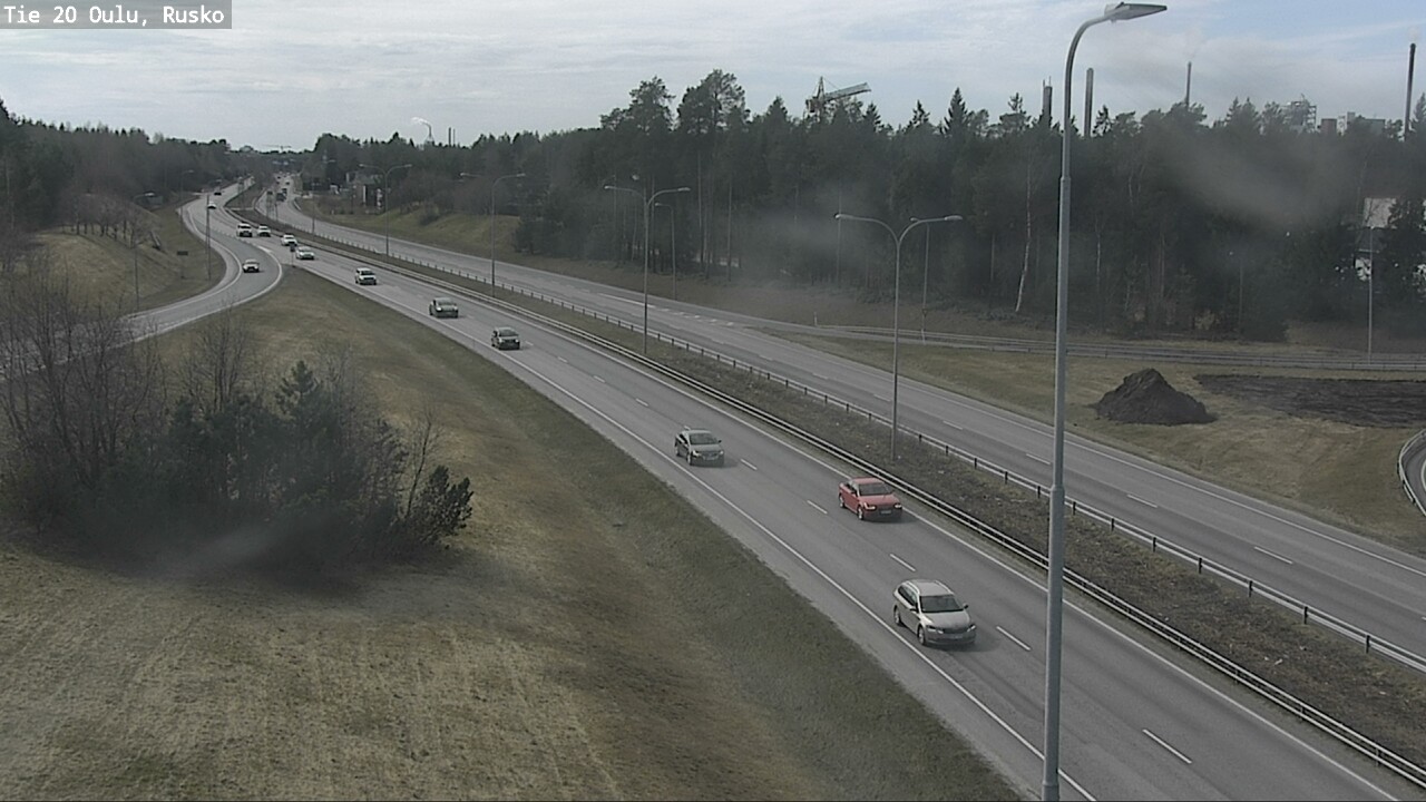 Weather Camera Image Väg 20 Uleåborg, Rusko, Oulu, Pohjois-Pohjanmaa