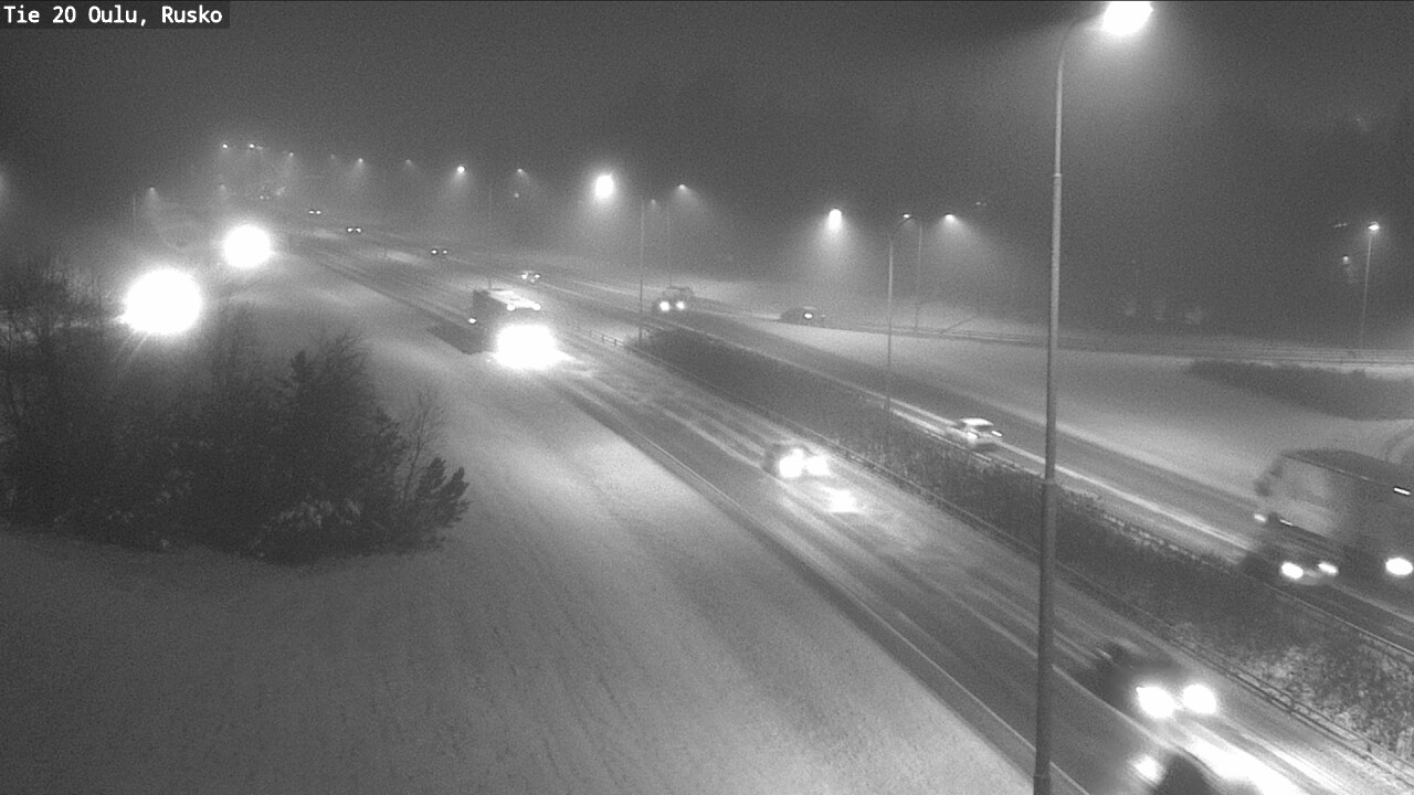 Weather Camera Image Väg 20 Uleåborg, Rusko, Oulu, Pohjois-Pohjanmaa