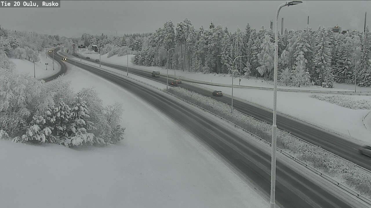 Weather Camera Image Road 20 Oulu, Rusko, Oulu, Pohjois-Pohjanmaa