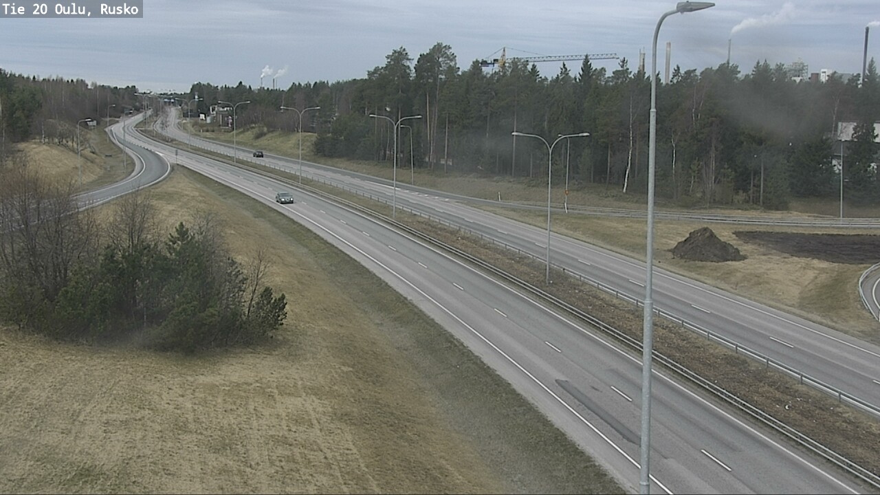 Weather Camera Image Väg 20 Uleåborg, Rusko, Oulu, Pohjois-Pohjanmaa