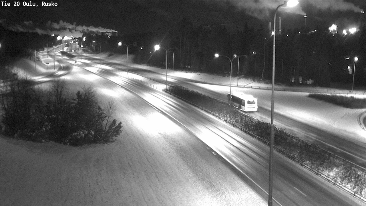 Weather Camera Image Väg 20 Uleåborg, Rusko, Oulu, Pohjois-Pohjanmaa