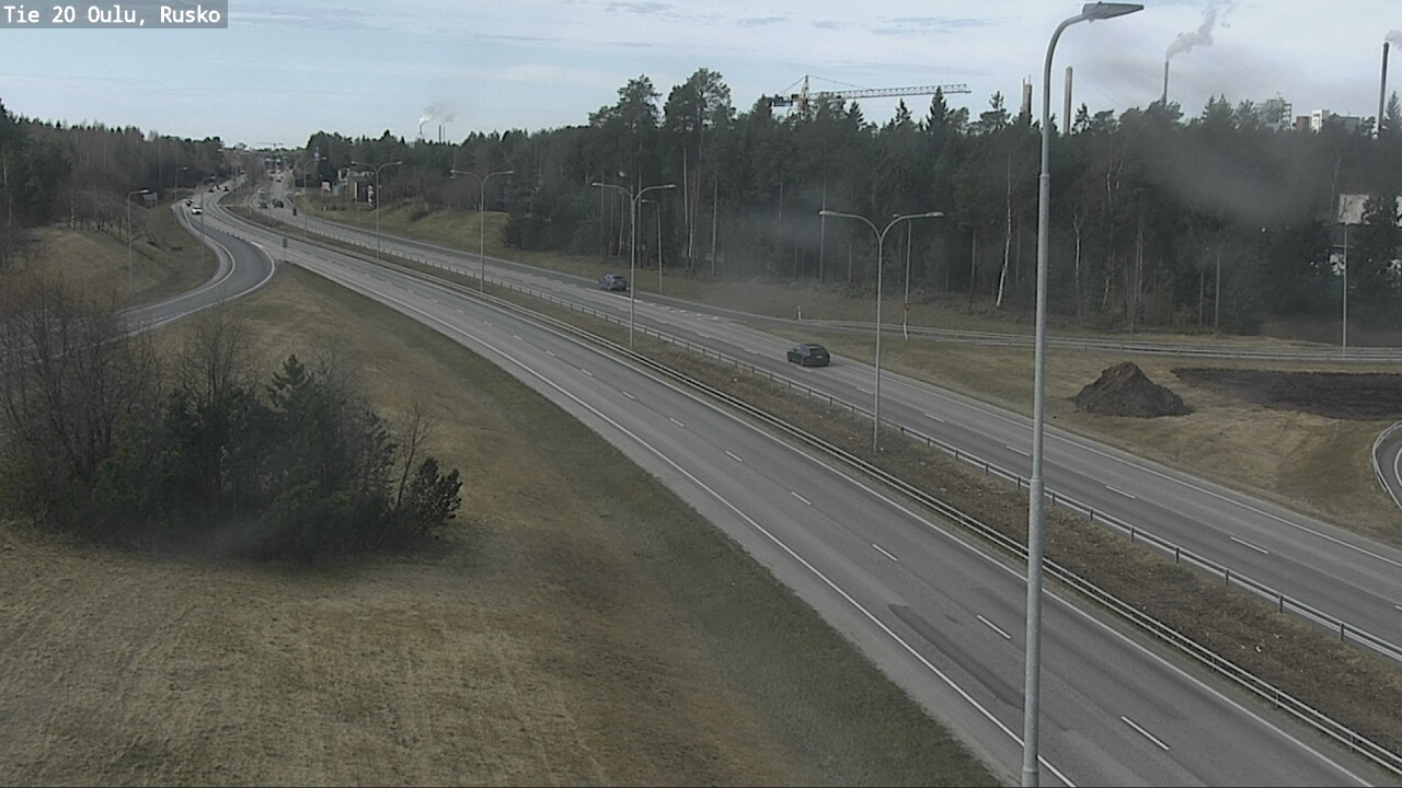 Weather Camera Image Väg 20 Uleåborg, Rusko, Oulu, Pohjois-Pohjanmaa