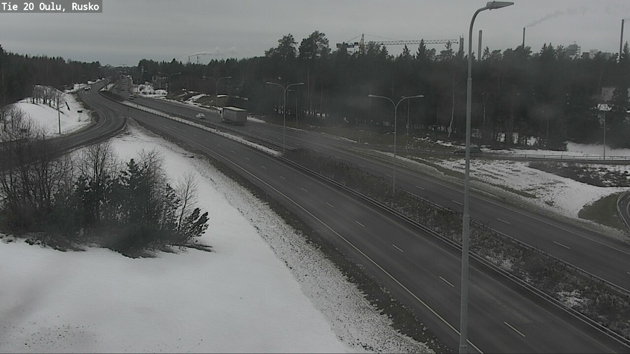Weather Camera Image Road 20 Oulu, Rusko, Oulu, Pohjois-Pohjanmaa