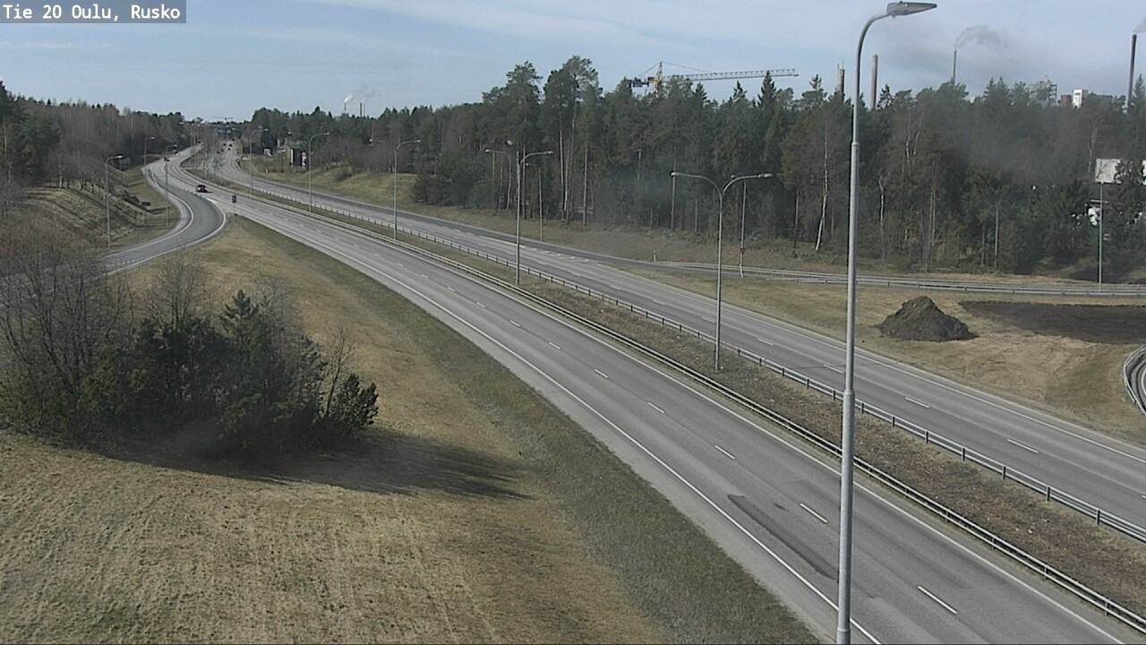 Weather Camera Image Väg 20 Uleåborg, Rusko, Oulu, Pohjois-Pohjanmaa