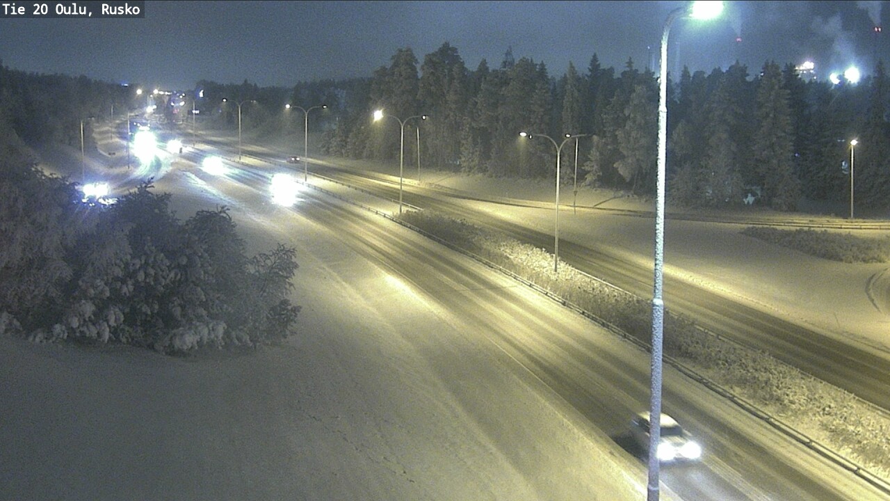 Weather Camera Image Road 20 Oulu, Rusko, Oulu, Pohjois-Pohjanmaa