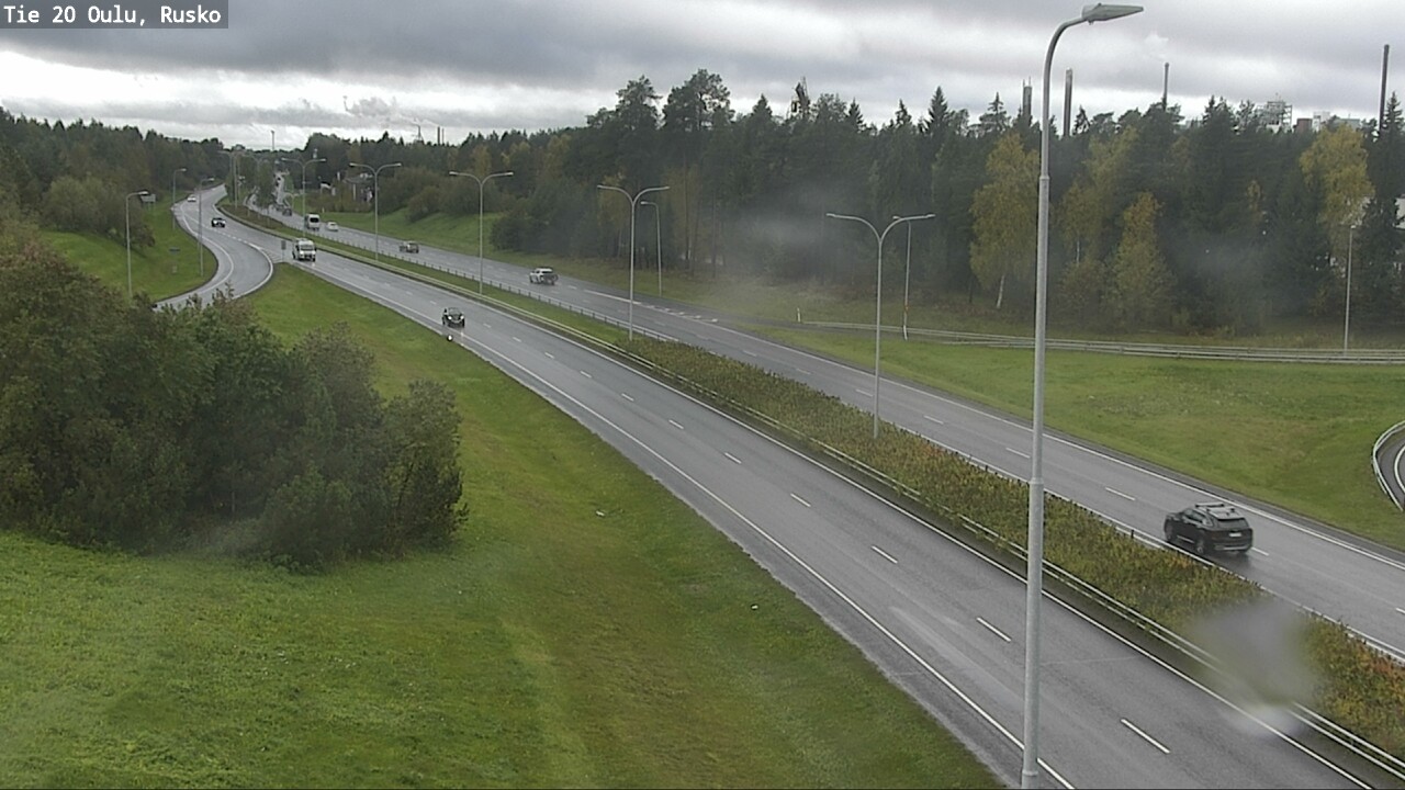 Weather Camera Image Väg 20 Uleåborg, Rusko, Oulu, Pohjois-Pohjanmaa
