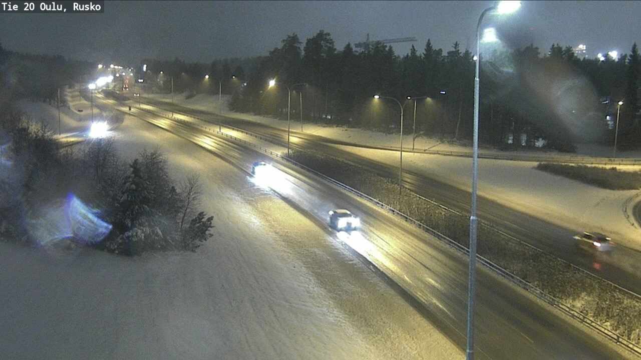 Weather Camera Image Väg 20 Uleåborg, Rusko, Oulu, Pohjois-Pohjanmaa
