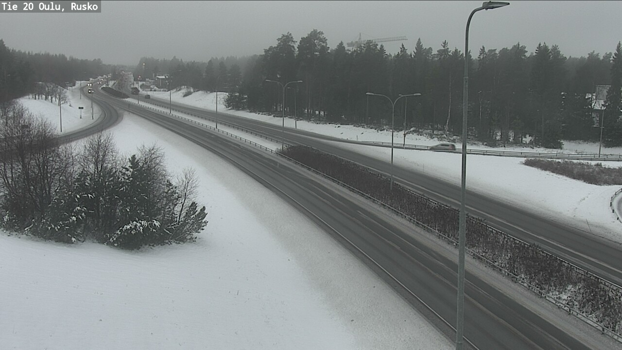 Weather Camera Image Väg 20 Uleåborg, Rusko, Oulu, Pohjois-Pohjanmaa