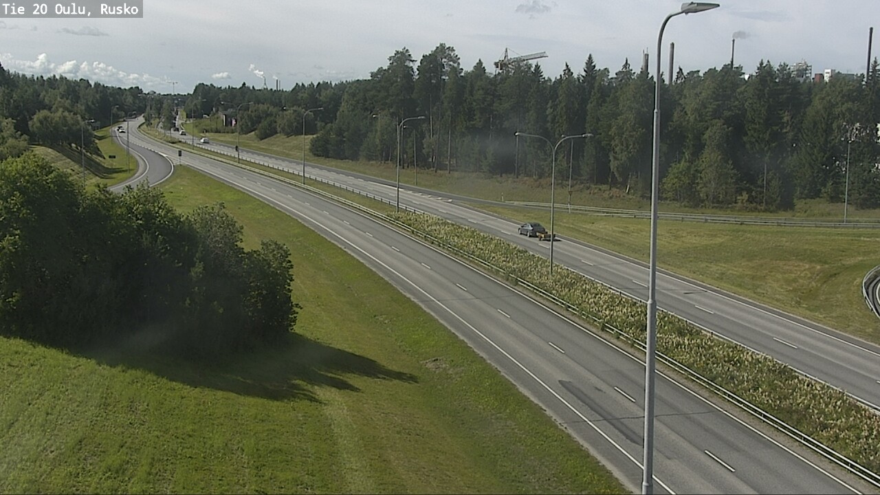 Weather Camera Image Road 20 Oulu, Rusko, Oulu, Pohjois-Pohjanmaa