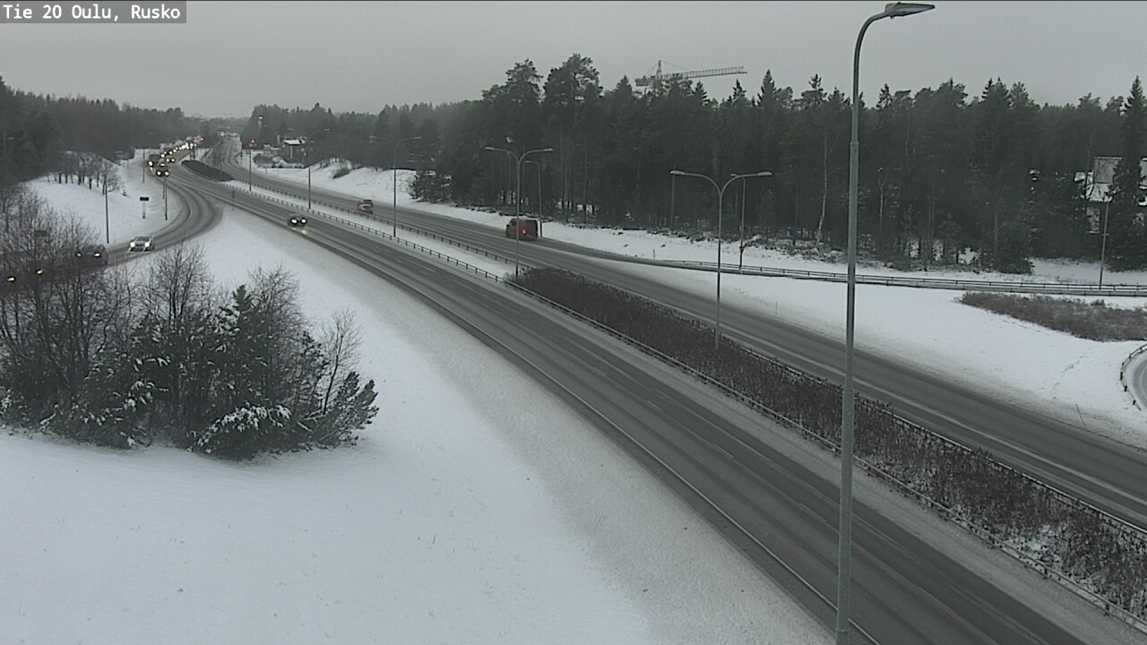 Weather Camera Image Väg 20 Uleåborg, Rusko, Oulu, Pohjois-Pohjanmaa
