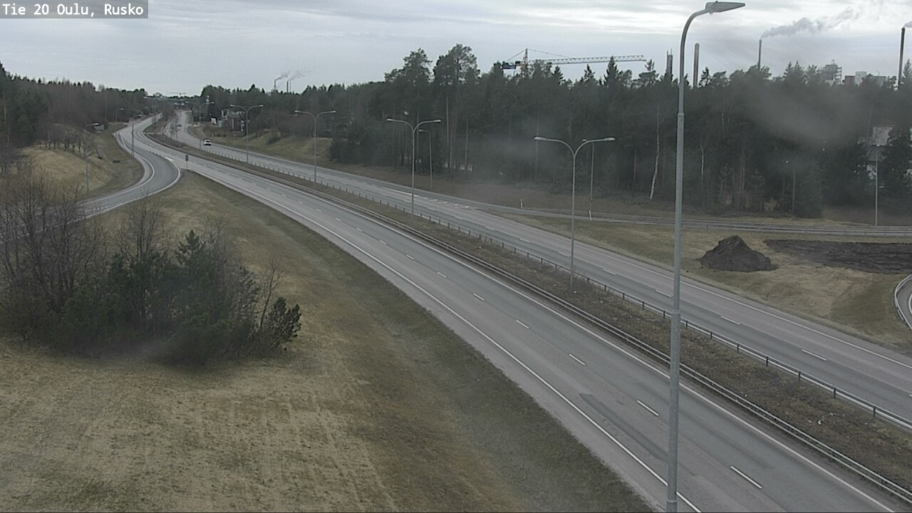 Weather Camera Image Road 20 Oulu, Rusko, Oulu, Pohjois-Pohjanmaa