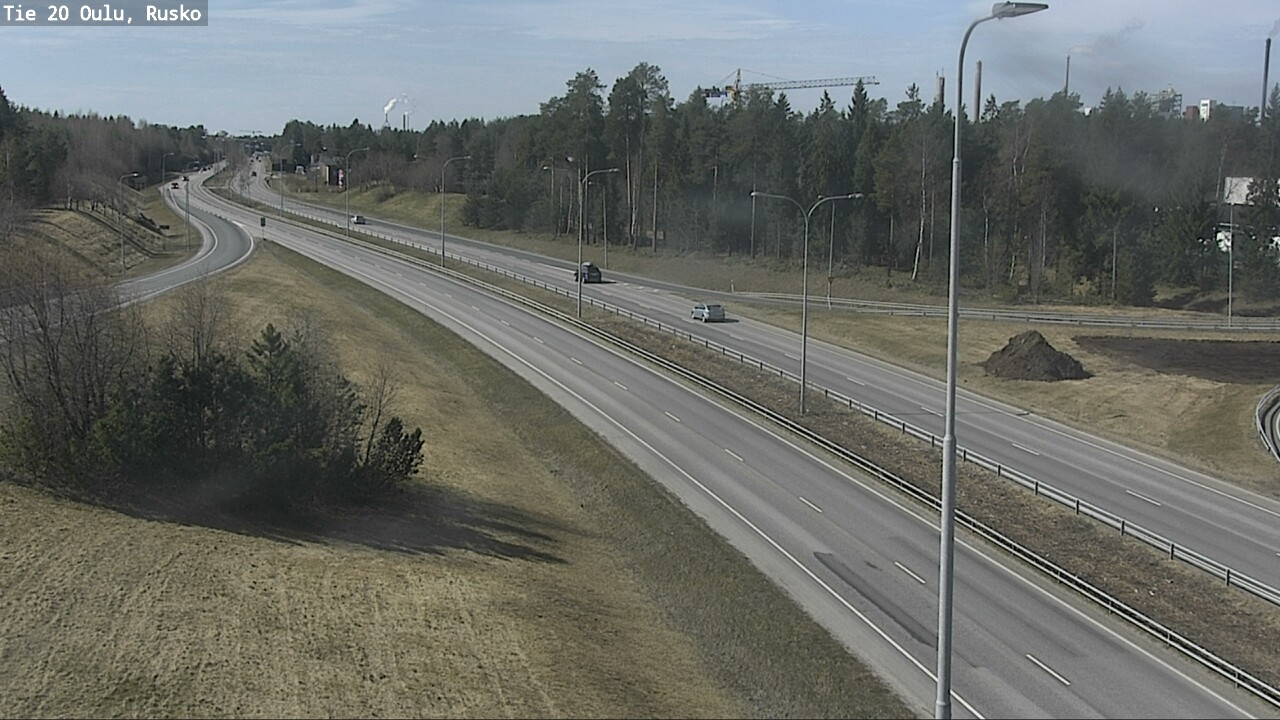Weather Camera Image Väg 20 Uleåborg, Rusko, Oulu, Pohjois-Pohjanmaa