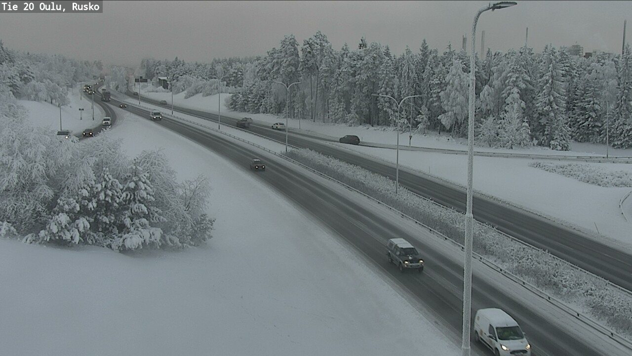 Weather Camera Image Road 20 Oulu, Rusko, Oulu, Pohjois-Pohjanmaa
