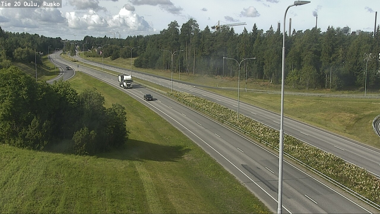 Weather Camera Image Road 20 Oulu, Rusko, Oulu, Pohjois-Pohjanmaa