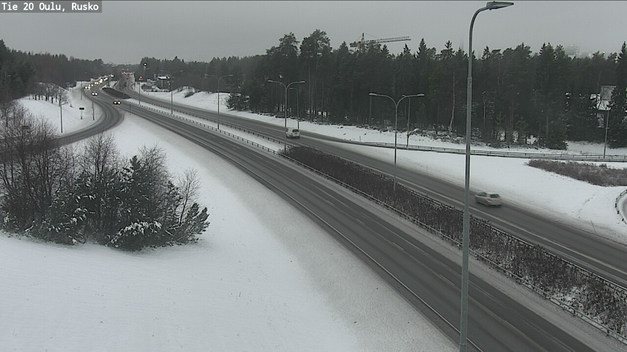 Weather Camera Image Väg 20 Uleåborg, Rusko, Oulu, Pohjois-Pohjanmaa