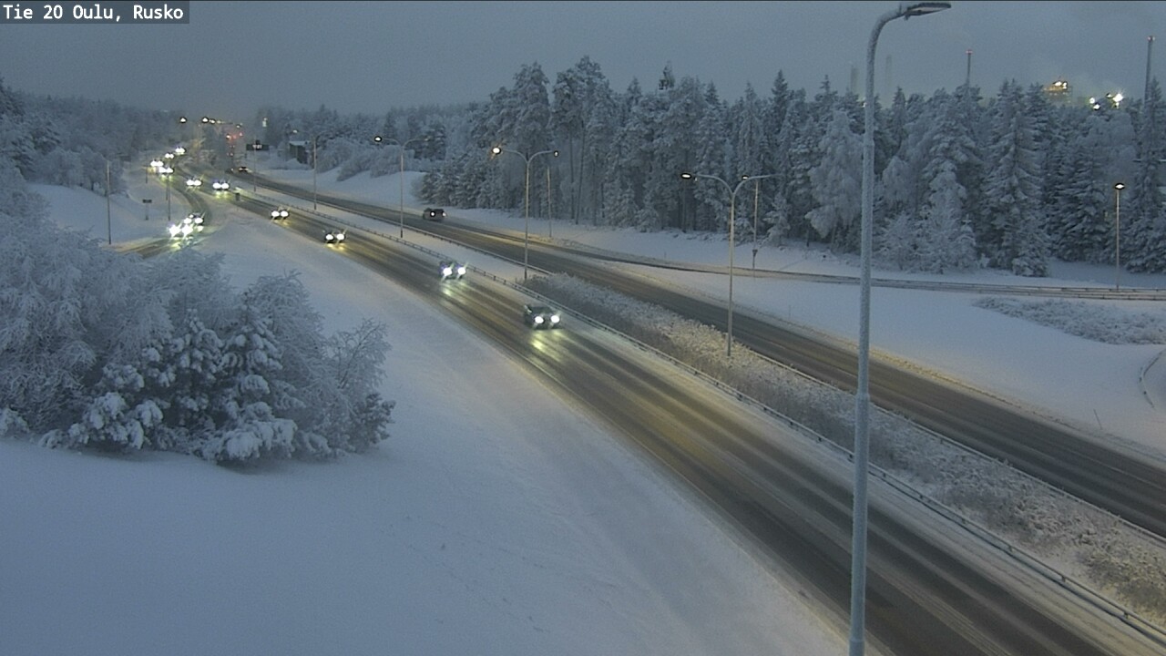 Weather Camera Image Road 20 Oulu, Rusko, Oulu, Pohjois-Pohjanmaa