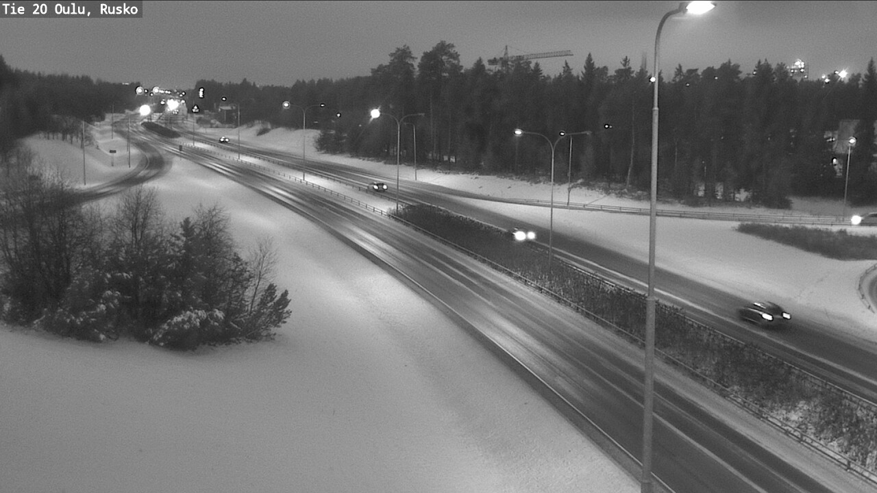 Weather Camera Image Väg 20 Uleåborg, Rusko, Oulu, Pohjois-Pohjanmaa