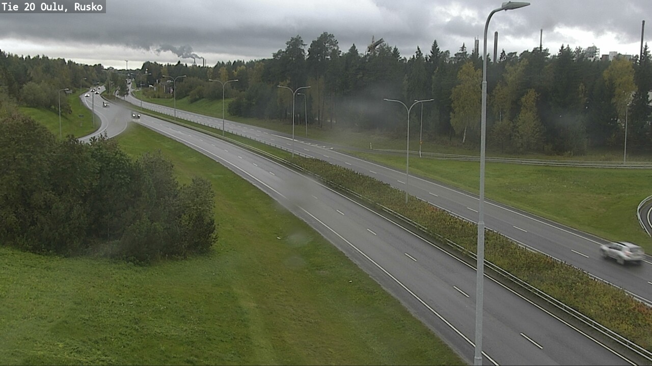Weather Camera Image Väg 20 Uleåborg, Rusko, Oulu, Pohjois-Pohjanmaa