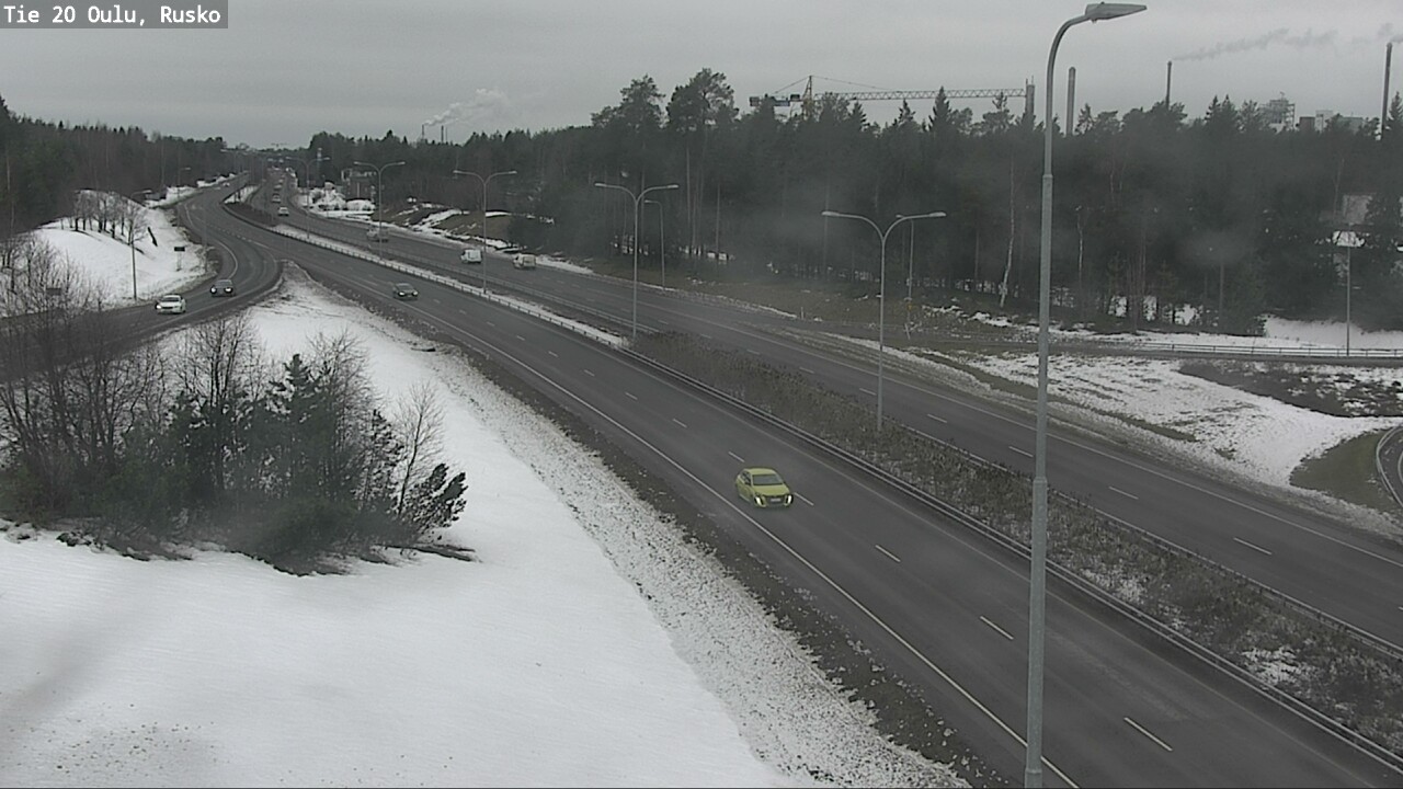 Weather Camera Image Road 20 Oulu, Rusko, Oulu, Pohjois-Pohjanmaa