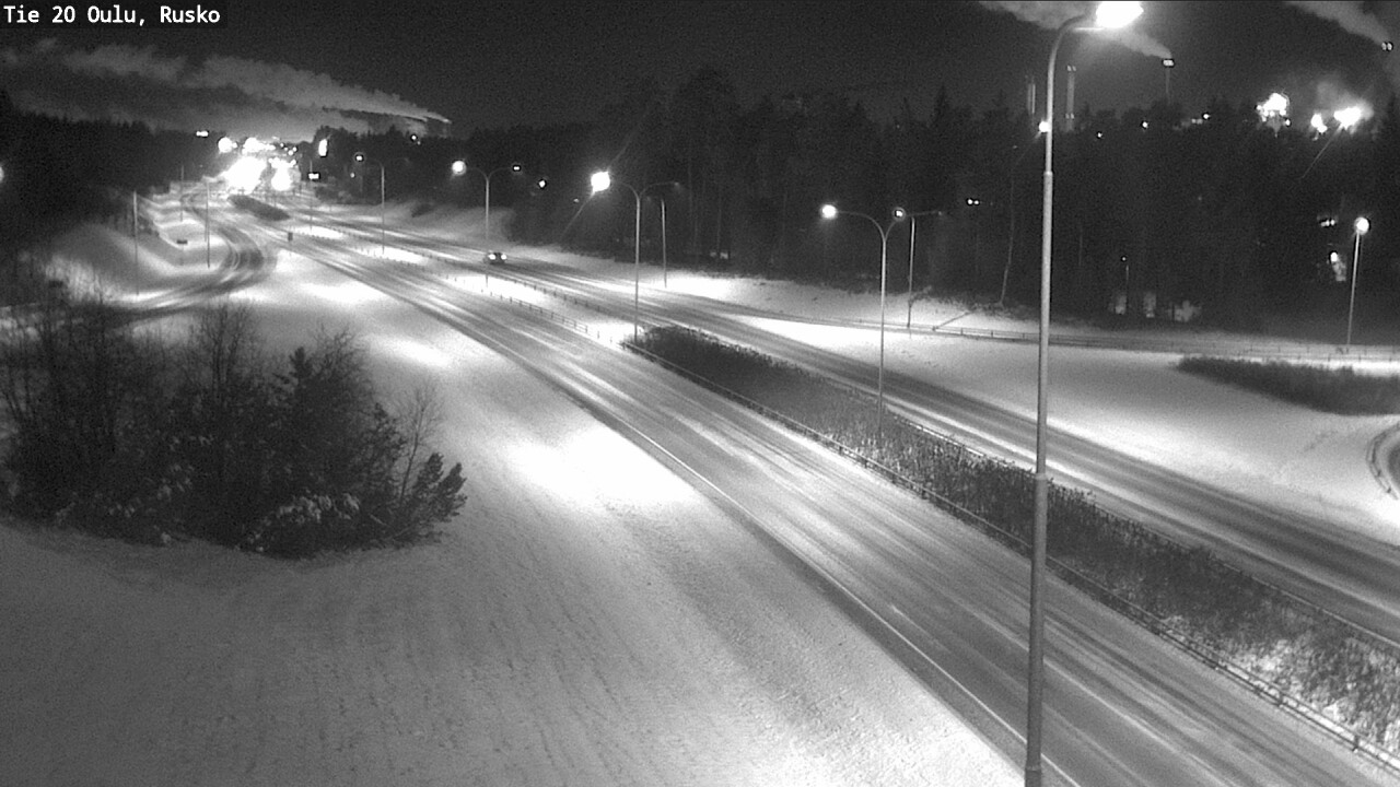 Weather Camera Image Väg 20 Uleåborg, Rusko, Oulu, Pohjois-Pohjanmaa
