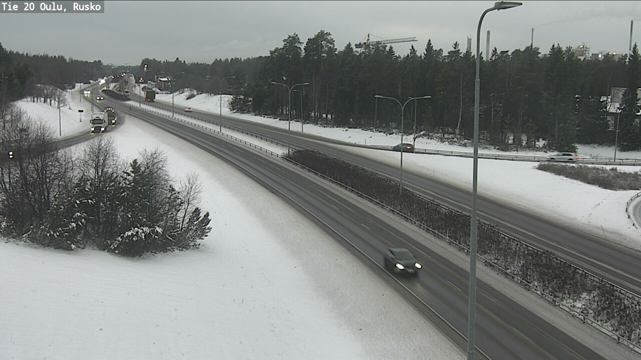 Weather Camera Image Väg 20 Uleåborg, Rusko, Oulu, Pohjois-Pohjanmaa
