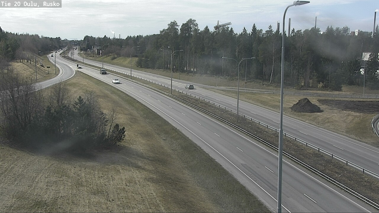 Weather Camera Image Väg 20 Uleåborg, Rusko, Oulu, Pohjois-Pohjanmaa