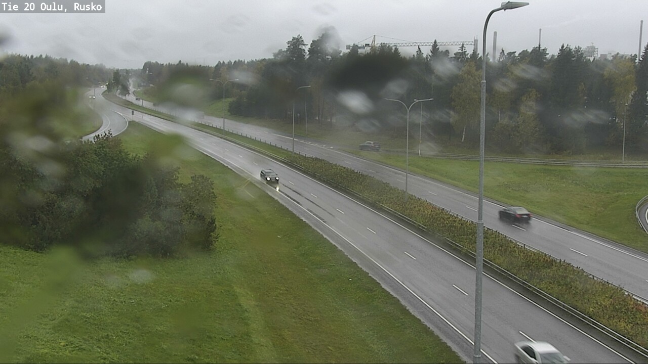 Weather Camera Image Väg 20 Uleåborg, Rusko, Oulu, Pohjois-Pohjanmaa