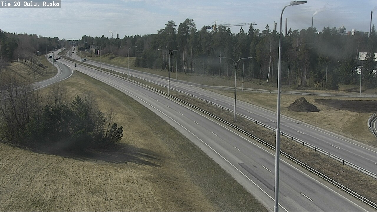 Weather Camera Image Väg 20 Uleåborg, Rusko, Oulu, Pohjois-Pohjanmaa