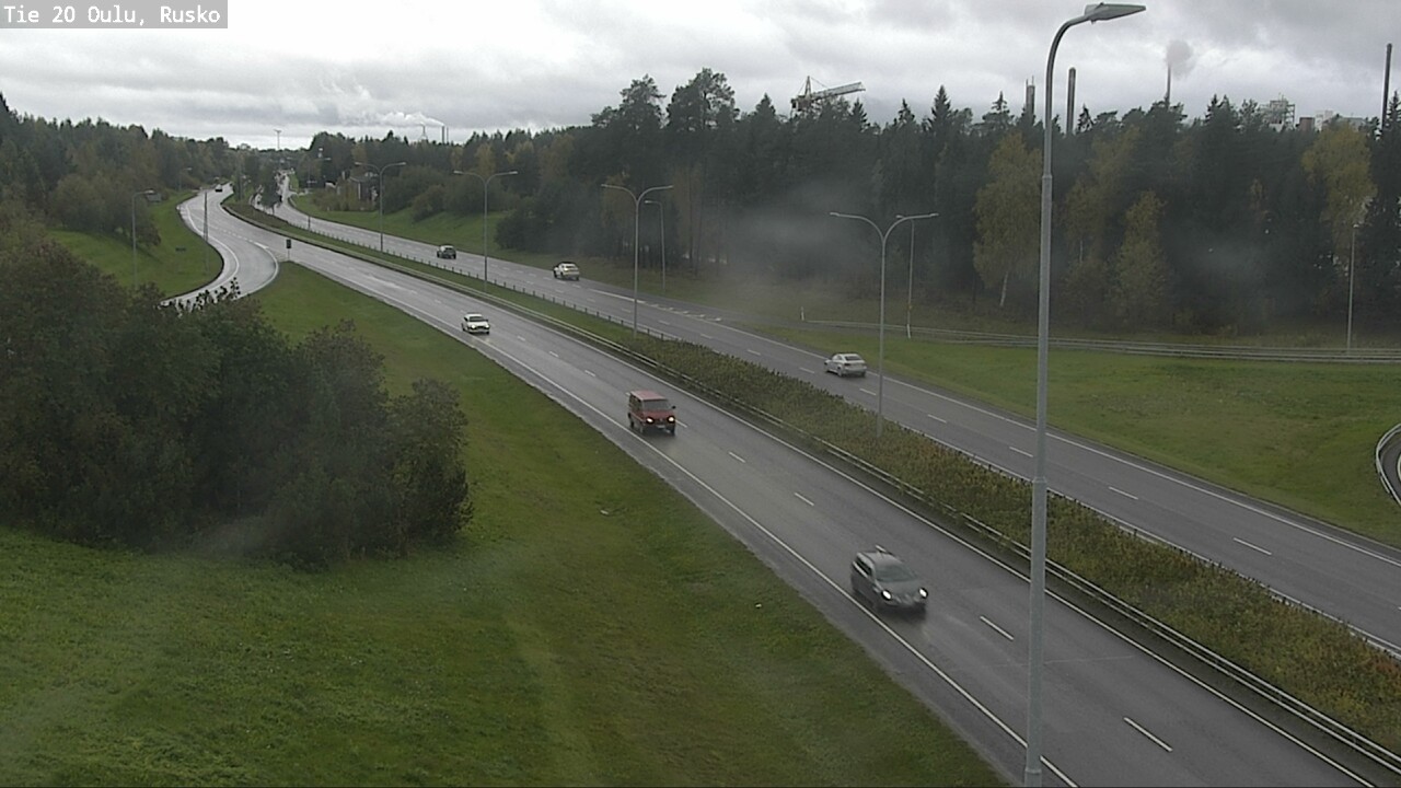 Weather Camera Image Väg 20 Uleåborg, Rusko, Oulu, Pohjois-Pohjanmaa