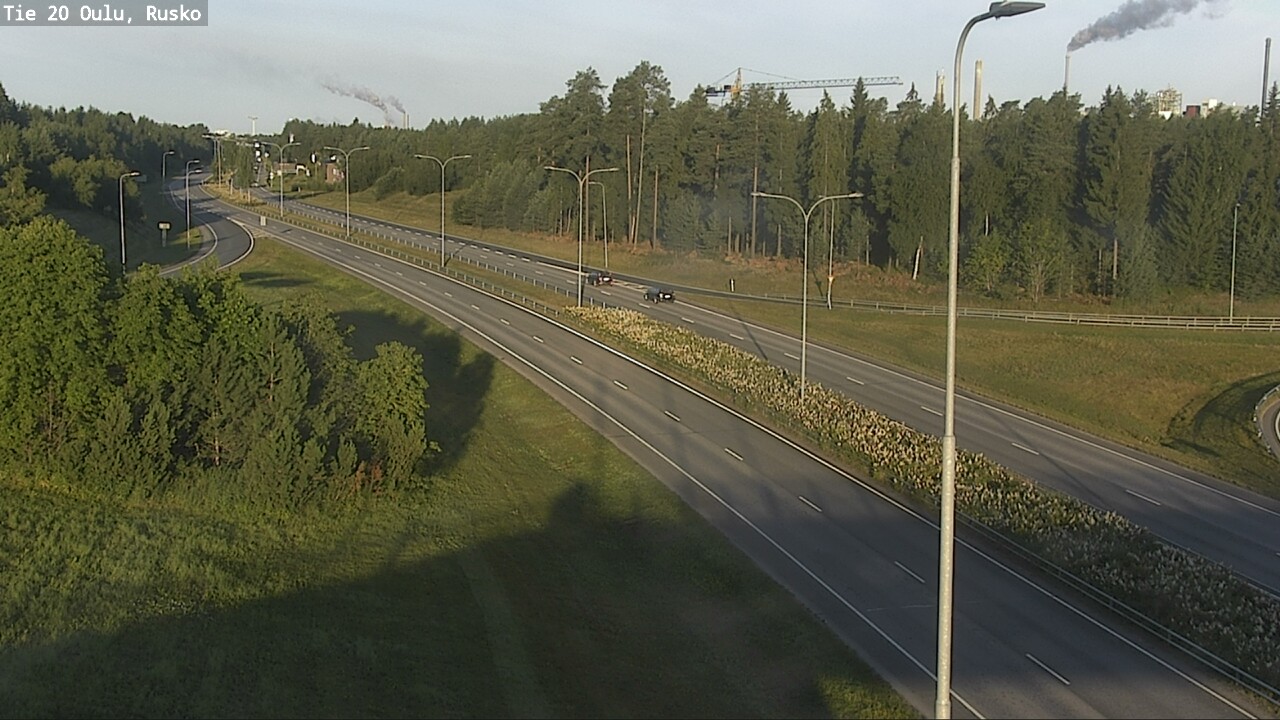 Weather Camera Image Road 20 Oulu, Rusko, Oulu, Pohjois-Pohjanmaa