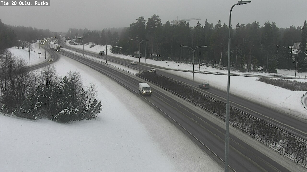 Weather Camera Image Väg 20 Uleåborg, Rusko, Oulu, Pohjois-Pohjanmaa
