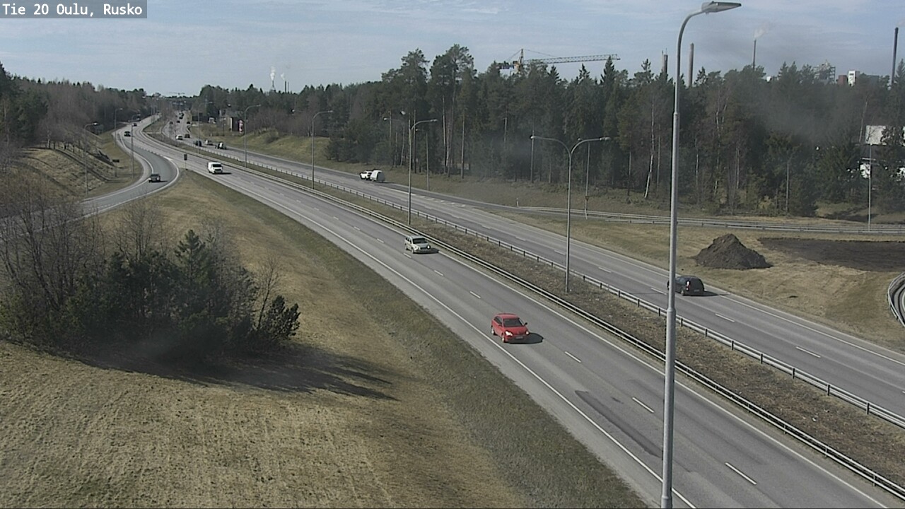 Weather Camera Image Väg 20 Uleåborg, Rusko, Oulu, Pohjois-Pohjanmaa