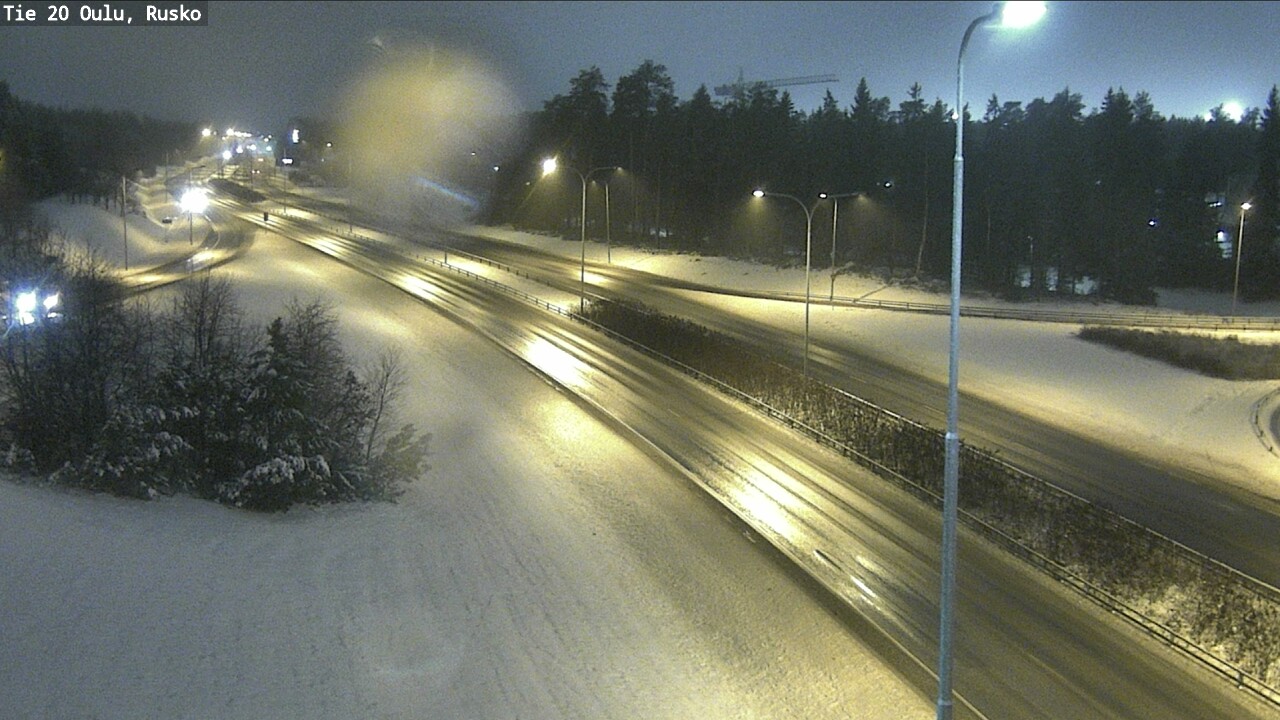 Weather Camera Image Väg 20 Uleåborg, Rusko, Oulu, Pohjois-Pohjanmaa