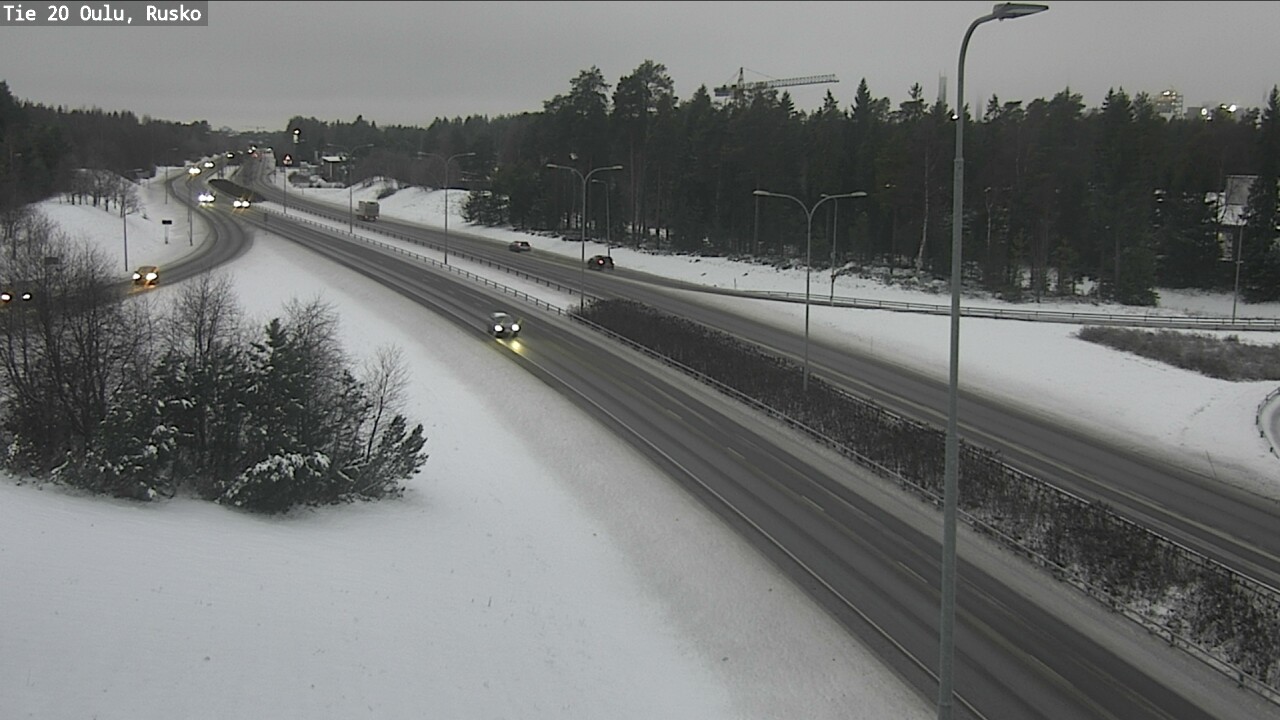 Weather Camera Image Väg 20 Uleåborg, Rusko, Oulu, Pohjois-Pohjanmaa
