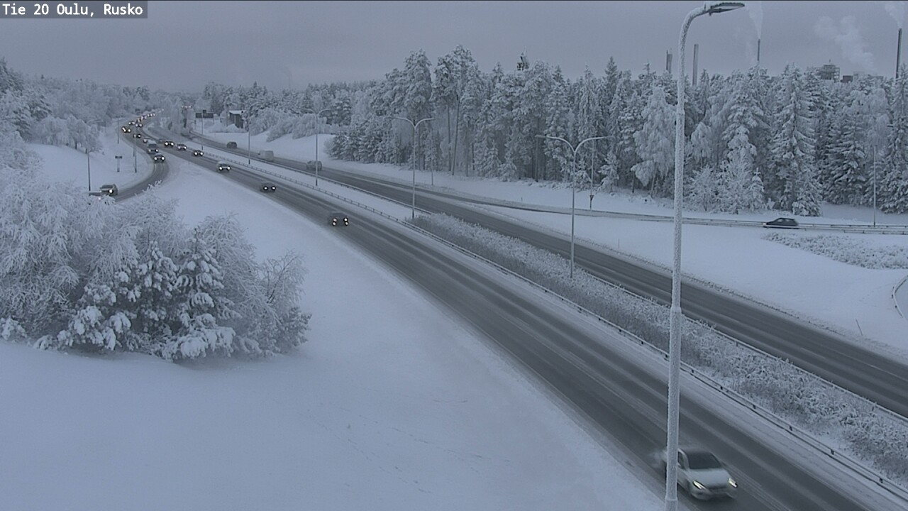 Weather Camera Image Road 20 Oulu, Rusko, Oulu, Pohjois-Pohjanmaa