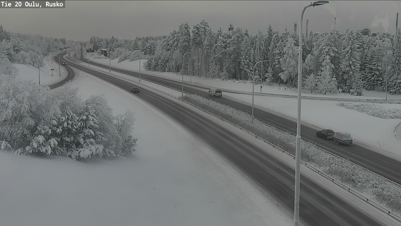 Weather Camera Image Road 20 Oulu, Rusko, Oulu, Pohjois-Pohjanmaa