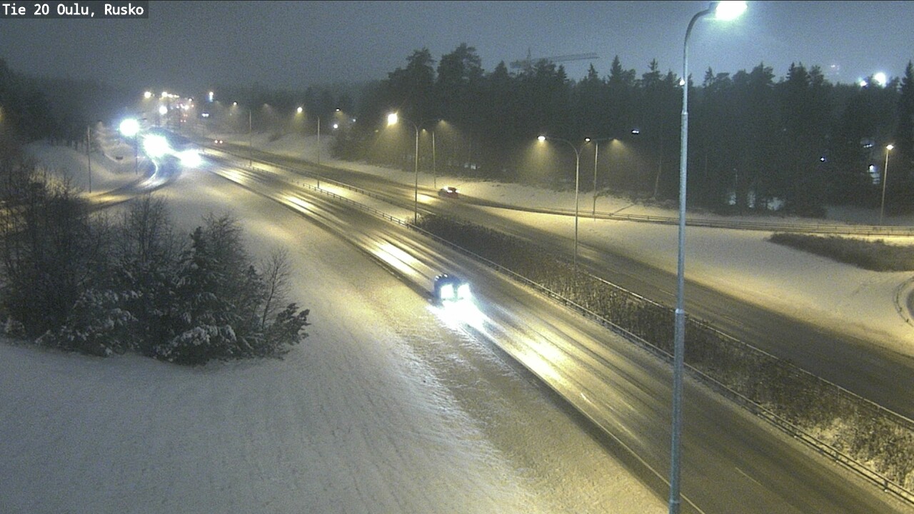 Weather Camera Image Väg 20 Uleåborg, Rusko, Oulu, Pohjois-Pohjanmaa