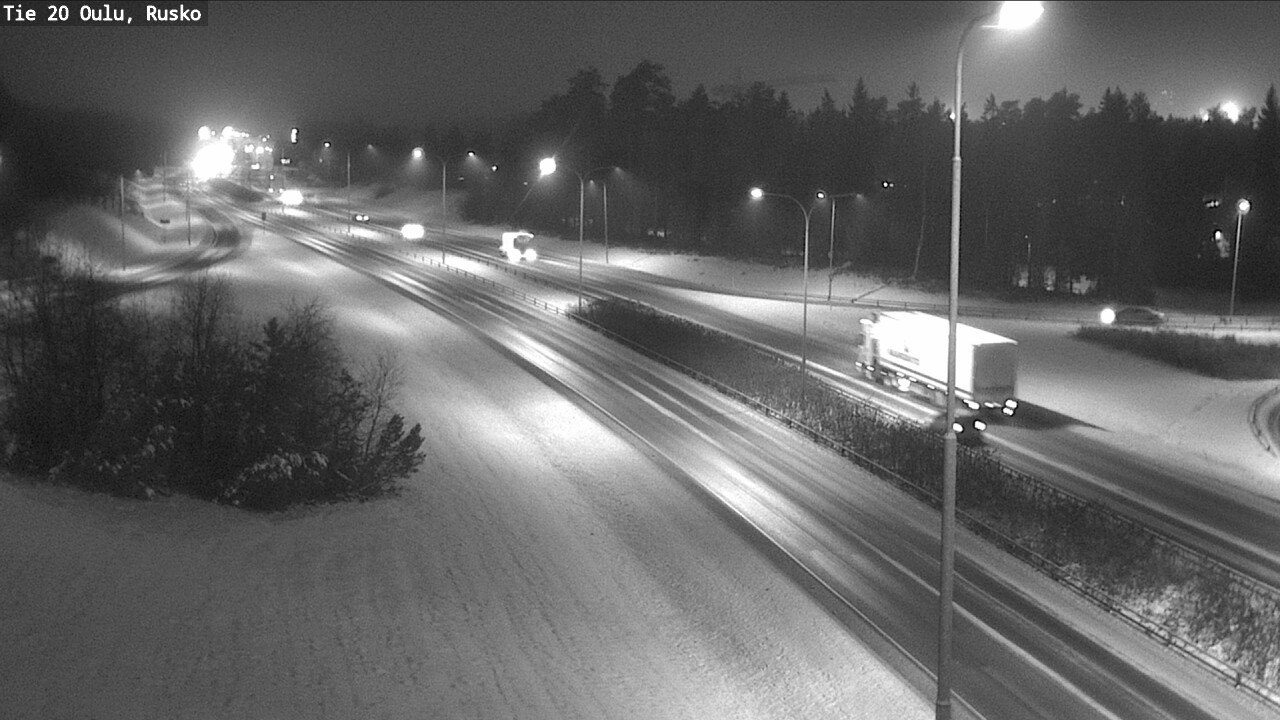 Weather Camera Image Väg 20 Uleåborg, Rusko, Oulu, Pohjois-Pohjanmaa
