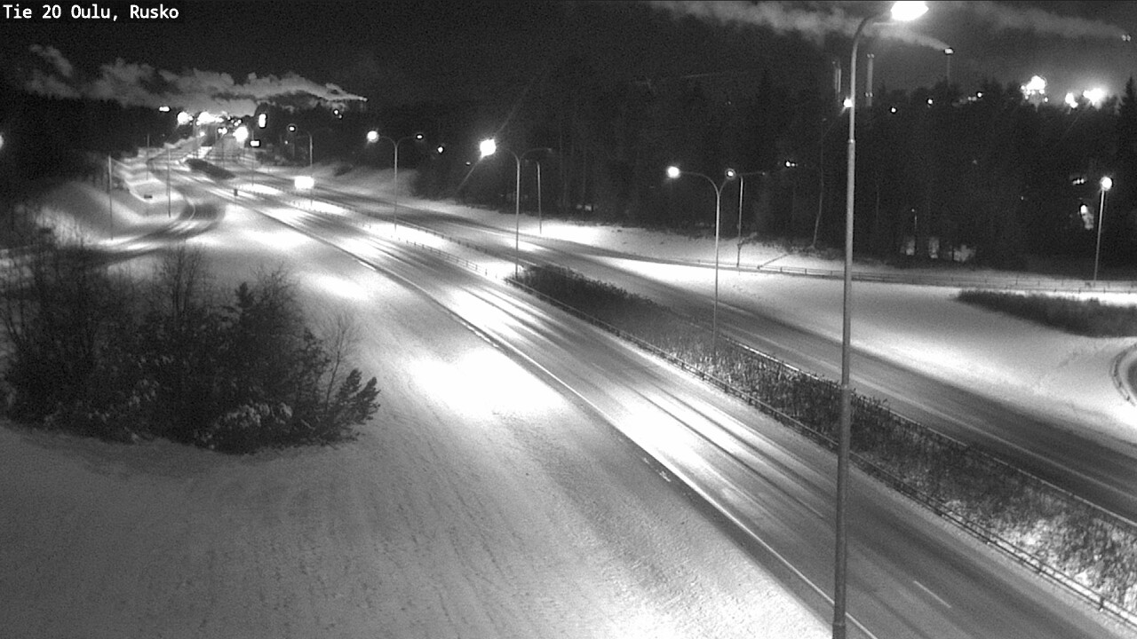 Weather Camera Image Väg 20 Uleåborg, Rusko, Oulu, Pohjois-Pohjanmaa