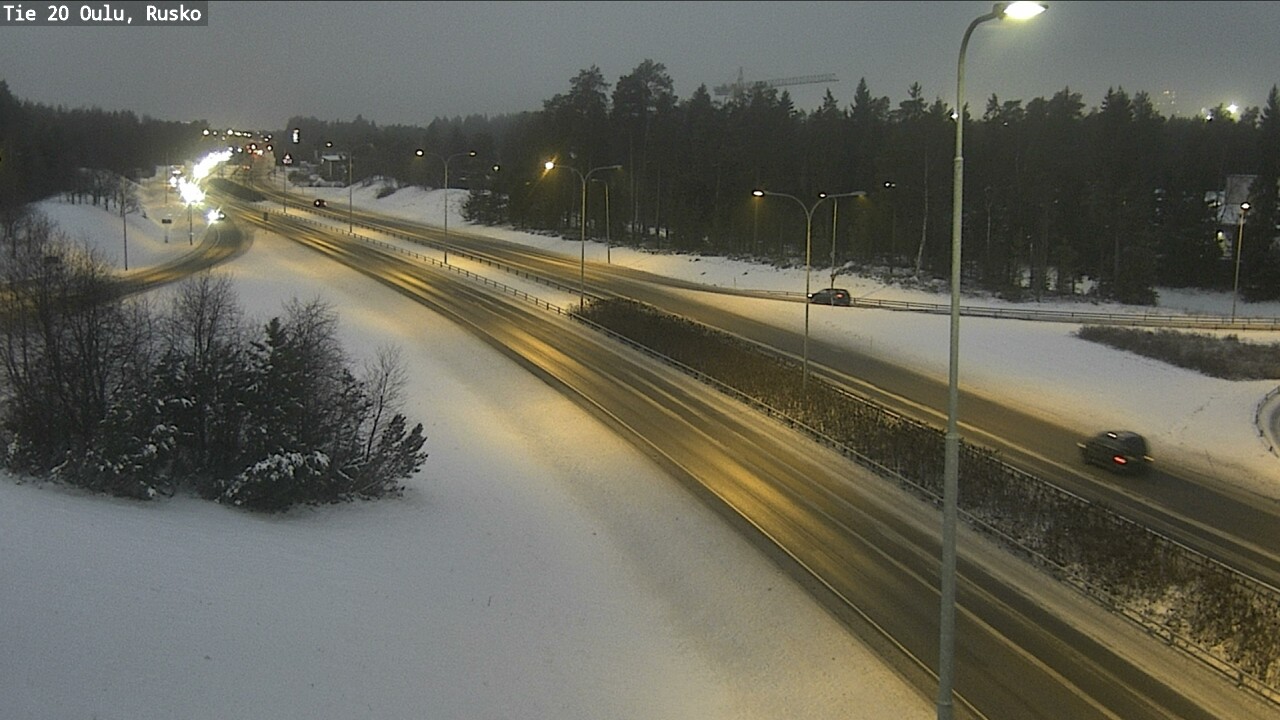 Weather Camera Image Väg 20 Uleåborg, Rusko, Oulu, Pohjois-Pohjanmaa