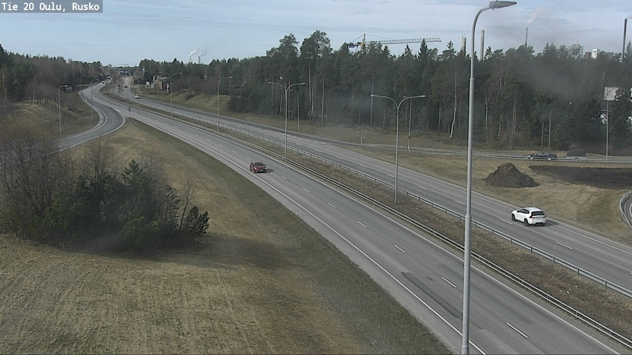 Weather Camera Image Väg 20 Uleåborg, Rusko, Oulu, Pohjois-Pohjanmaa