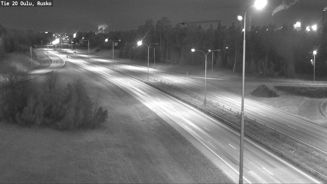 Weather Camera Image Väg 20 Uleåborg, Rusko, Oulu, Pohjois-Pohjanmaa