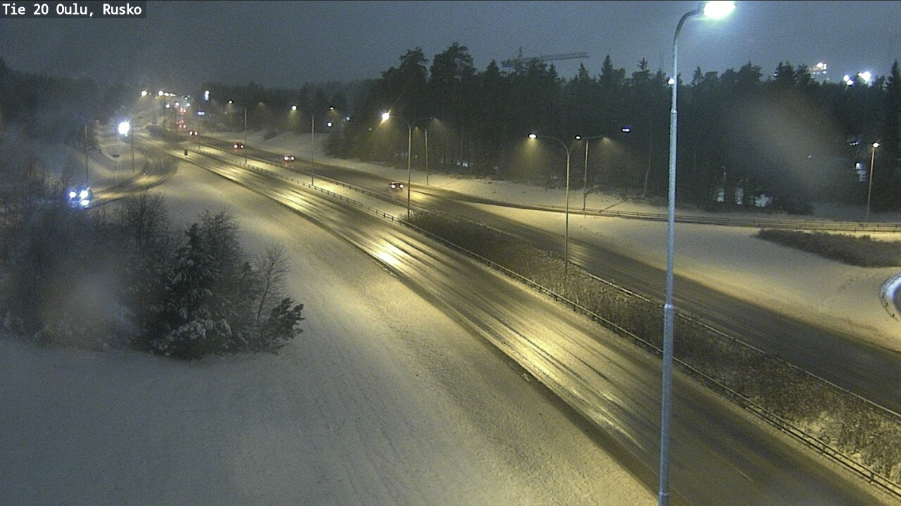 Weather Camera Image Väg 20 Uleåborg, Rusko, Oulu, Pohjois-Pohjanmaa