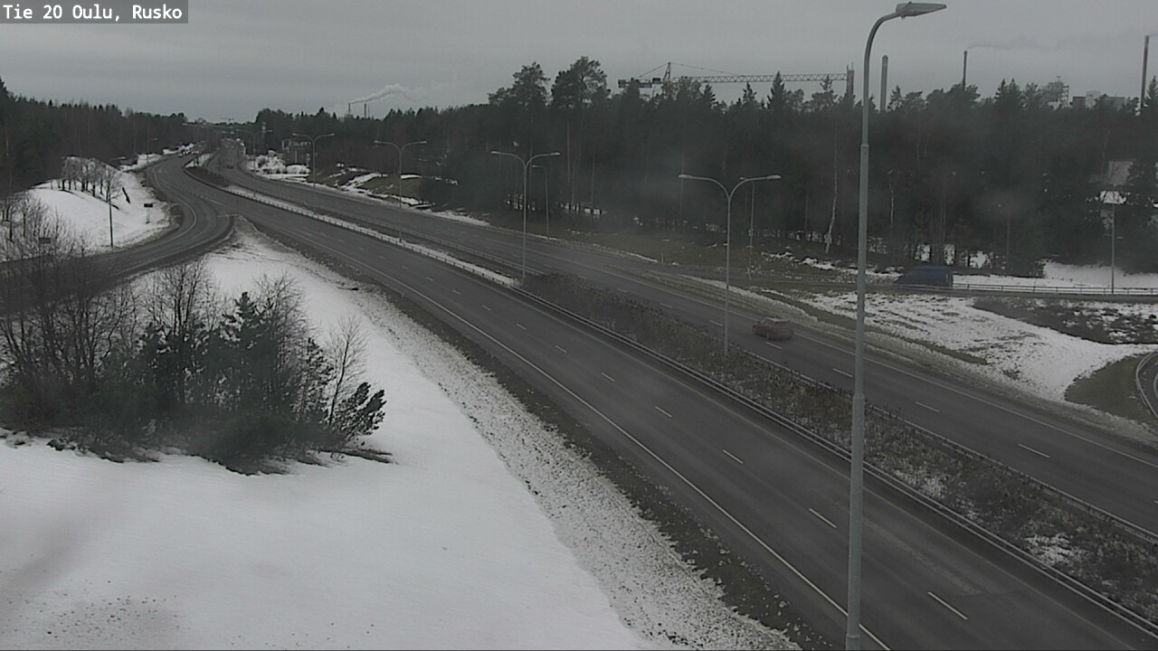 Weather Camera Image Road 20 Oulu, Rusko, Oulu, Pohjois-Pohjanmaa
