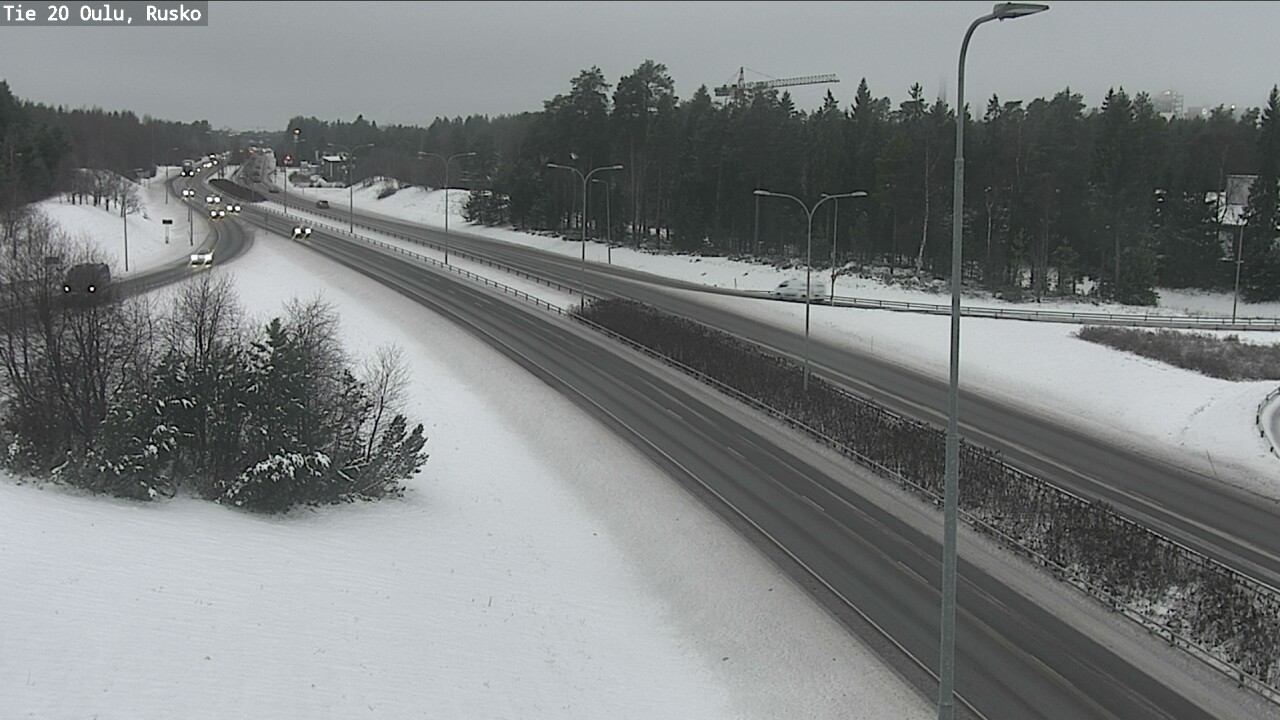 Weather Camera Image Väg 20 Uleåborg, Rusko, Oulu, Pohjois-Pohjanmaa