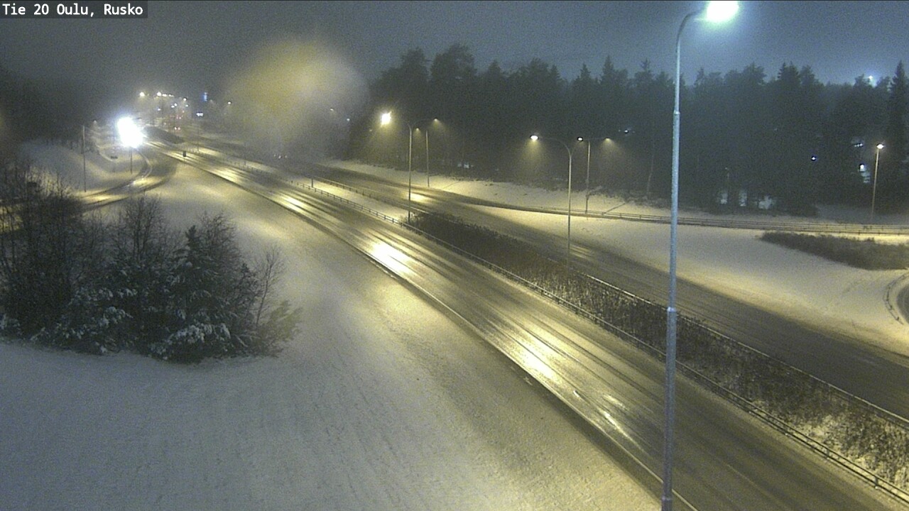 Weather Camera Image Väg 20 Uleåborg, Rusko, Oulu, Pohjois-Pohjanmaa