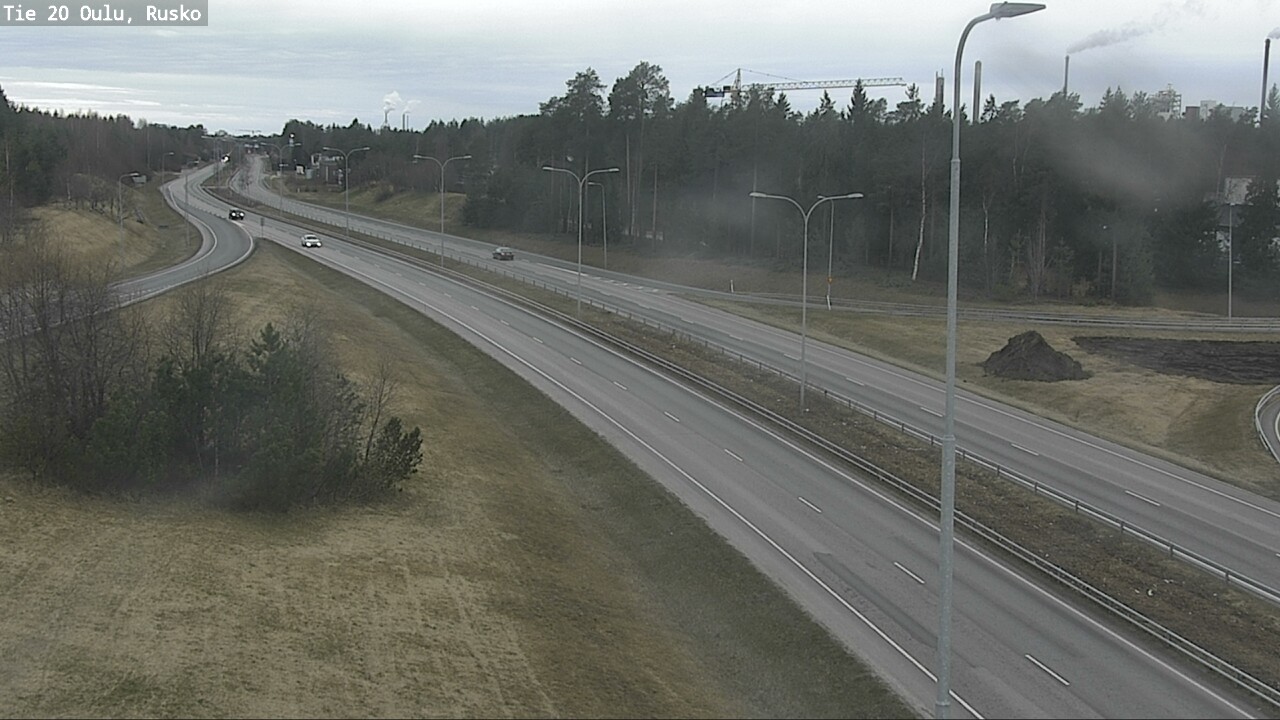 Weather Camera Image Väg 20 Uleåborg, Rusko, Oulu, Pohjois-Pohjanmaa