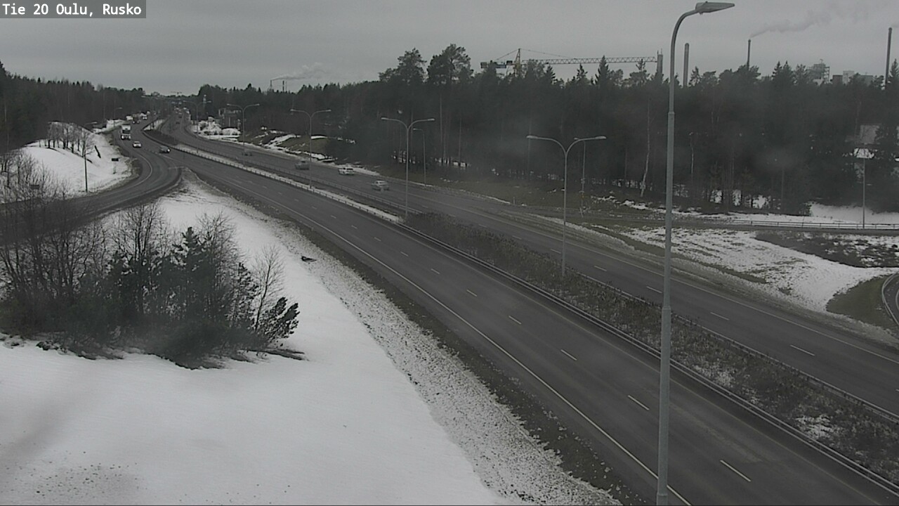 Weather Camera Image Road 20 Oulu, Rusko, Oulu, Pohjois-Pohjanmaa