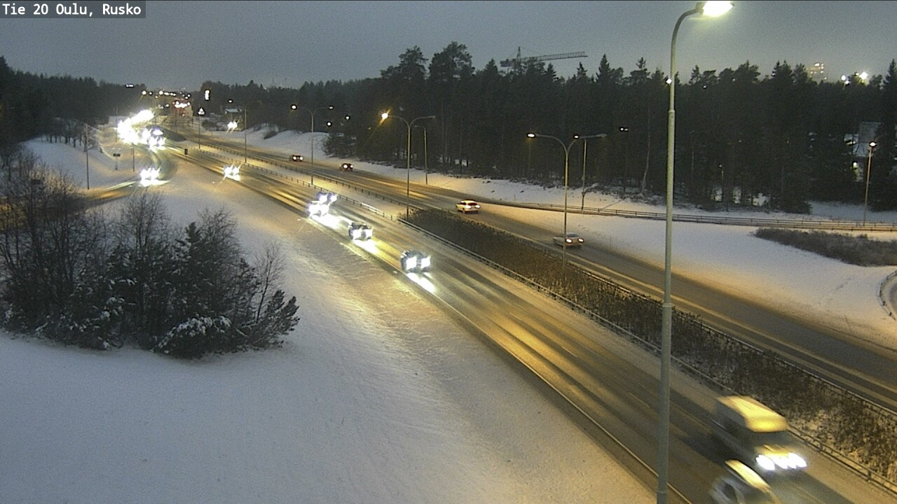 Weather Camera Image Road 20 Oulu, Rusko, Oulu, Pohjois-Pohjanmaa